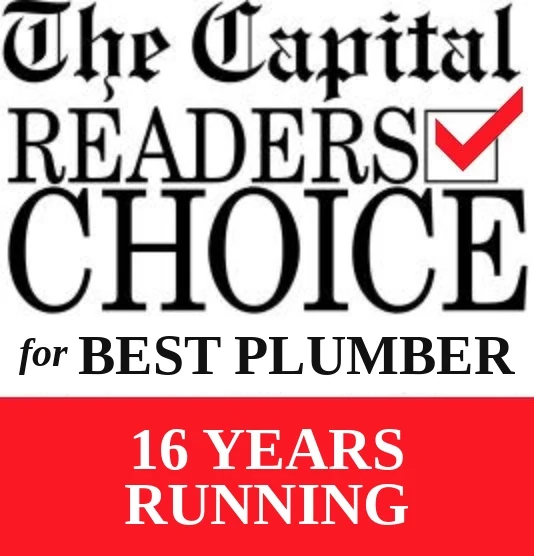 The Capital Readers' Choice award for Best Plumber, 16 years running